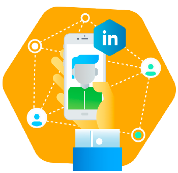 LinkedIn Lead Generation Graphic- Bee Social Marketing - Leeds - Harrogate